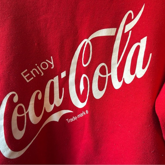 Coca-Cola Red Crewneck Sweatshirt – Size L – Classic Logo - Picture 5 of 6